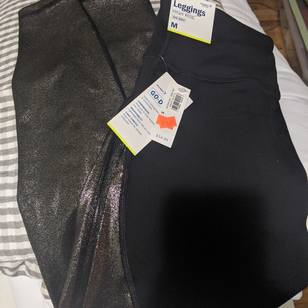 Old Navy active high rise metallic leggings